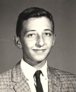 Black and white photo of Greg in 1959.