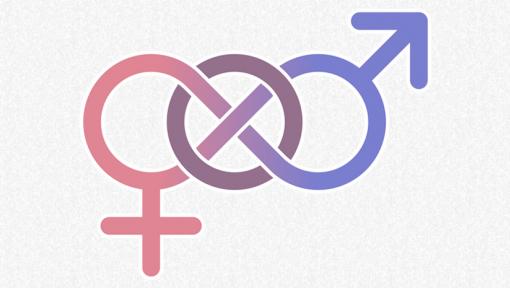 male and female symbols joined together to form symbol of infinity with no beginning or end